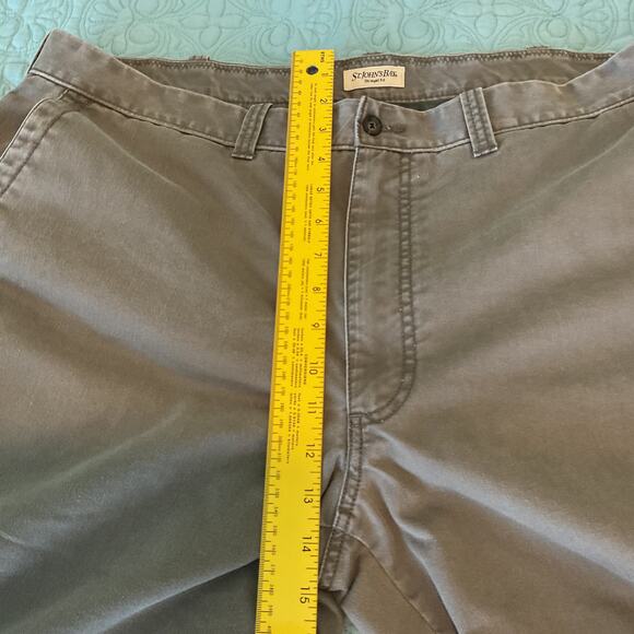 St Johns Bay Mens Easy Care Straight Fit Casual Jeans Taupe Grey Color 42 x 30 - Picture 8 of 10